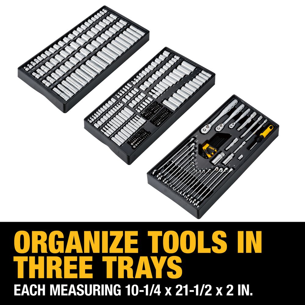 DeWalt DWMT45341 341 pc. Mechanics Tool Set - 16