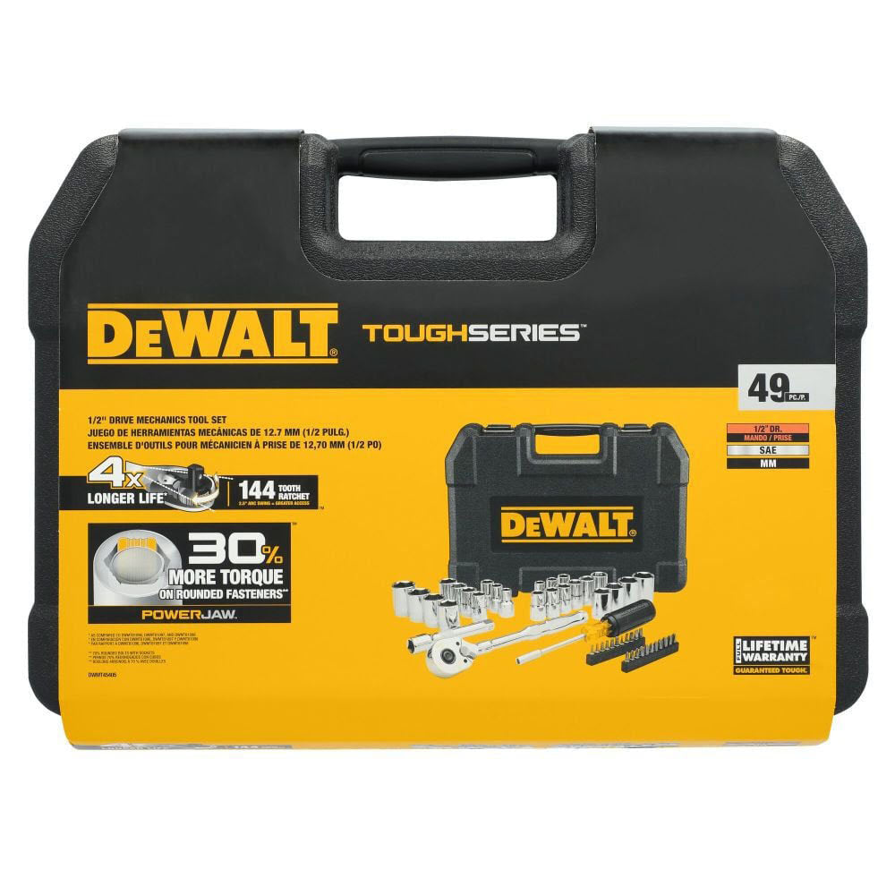 DeWalt DWMT45405 TOUGHSERIES 49-Piece 1/2 in. Drive Mechanics Tool Set - 4