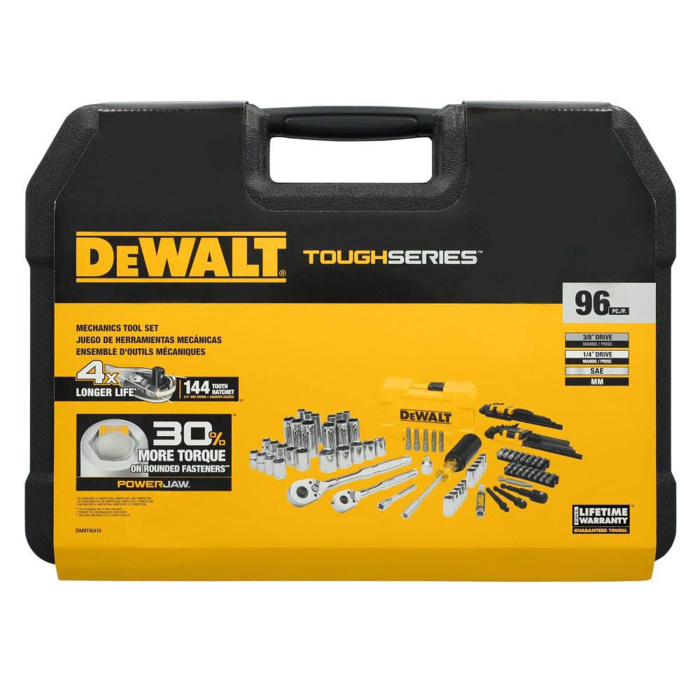 DeWalt DWMT45410 TOUGHSERIES 96-Piece 1/4 in. and 3/8 in. Mechanics Tool Set - 4