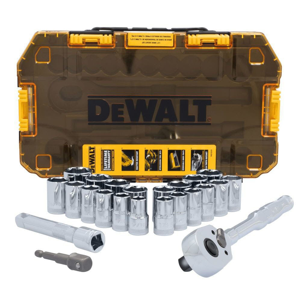 DeWalt DWMT45414 TOUGHSERIES 23-Piece TOUGH BOX 1/2 in. Drive Mechanics Tool Set