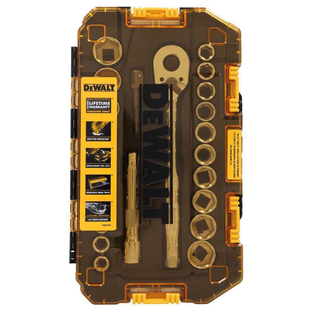 DeWalt DWMT45414 TOUGHSERIES 23-Piece TOUGH BOX 1/2 in. Drive Mechanics Tool Set - 4