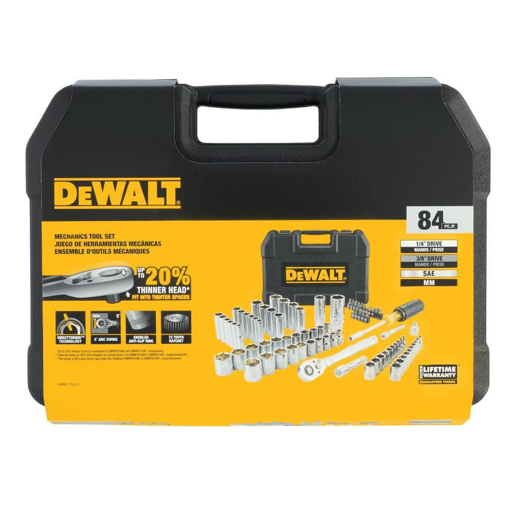 DeWalt DWMT45424 84-Piece 1/4 in. and 3/8 in. Drive Mechanics Tool Set - 5