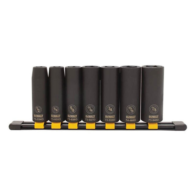 DeWalt DWMT74448OSP 7 Piece SAE Deep Impact Socket Set