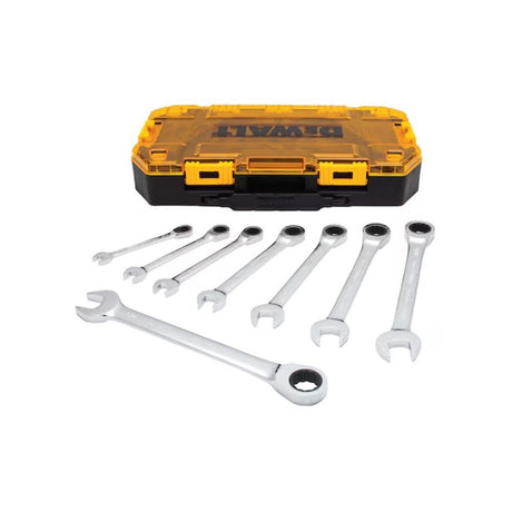 DeWalt DWMT74733 8pc Ratcheting Combo Wrench Set 5/16-3/4" Tough Box