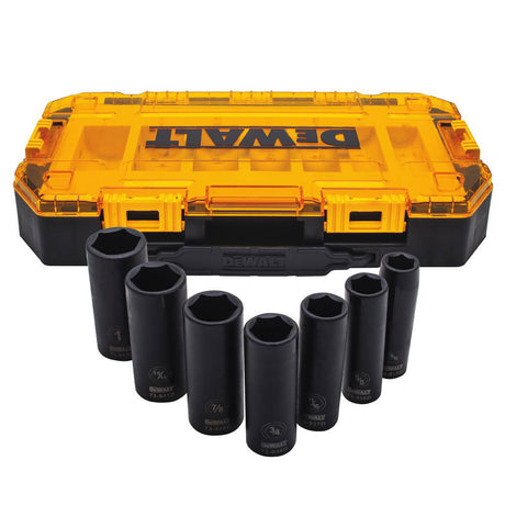 DeWalt DWMT74736 7pc 1/2" Drive Deep Impact Socket Set, Tough Box