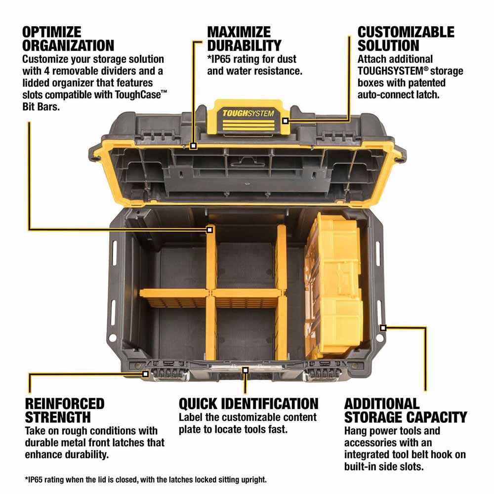 DeWalt DWST08035 TOUGHSYSTEM 2.0 Compact Deep Toolbox - 2