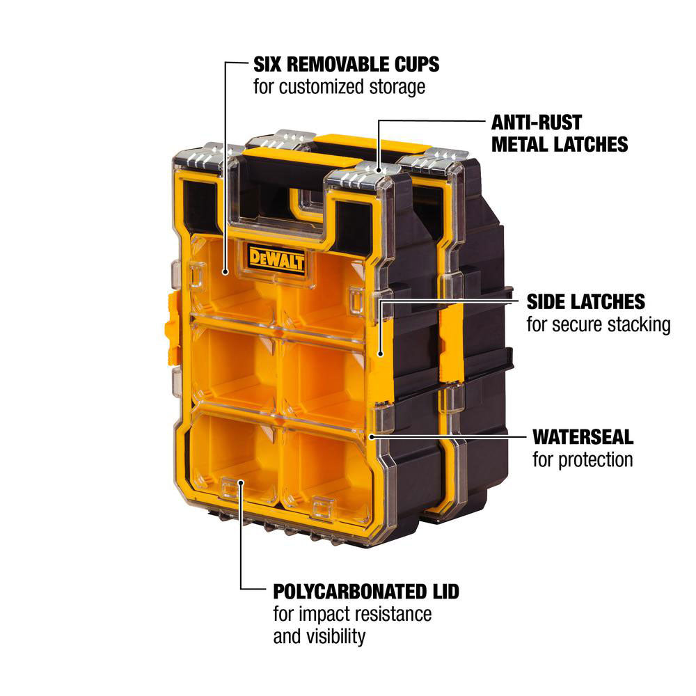 DeWalt DWST14735 Mid-Size Pro Organizer with Metal Latches - 3