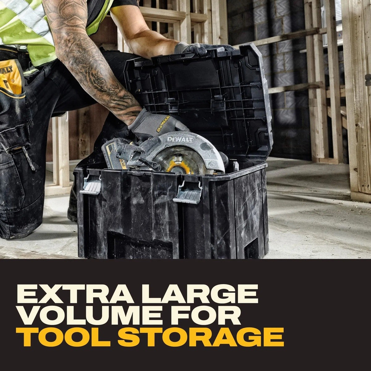 DeWalt DWST17806 TSTAK Deep Box with Flat Top and Built In Bi-Material Handle - 6