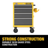 DeWalt DWST27042 26" Wide 4-Drawer Rolling Tool Cabinet - 8