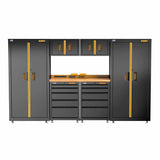 DeWalt DWST27301 Welded Storage Suite: 126-in Wide, 7 Piece Suite with 2, 5-Drawer Base Cabinets and Wood Top - 2