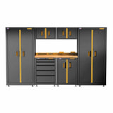 DeWalt DWST27501 Welded Storage Suite: 126-in Wide, 7 Piece Suite with 2-Door and 5-Drawer Base Cabinets and Wood Top - 2