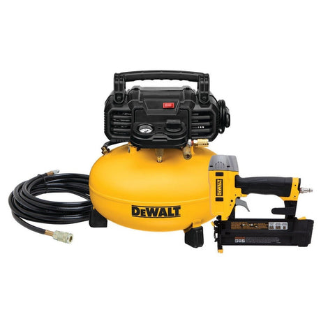 DeWalt DXCM1KIT-B 6 Gallon 165 PSI Electric Pancake Air Compressor and Brad Nailer Kit (3 Piece Kit)