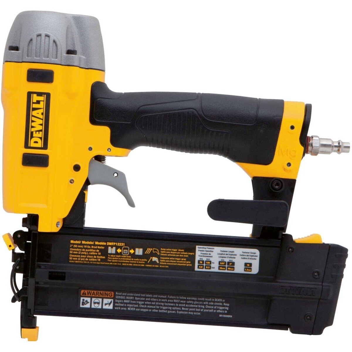 DeWalt DXCM1KIT-B 6 Gallon 165 PSI Electric Pancake Air Compressor and Brad Nailer Kit (3 Piece Kit) - 2