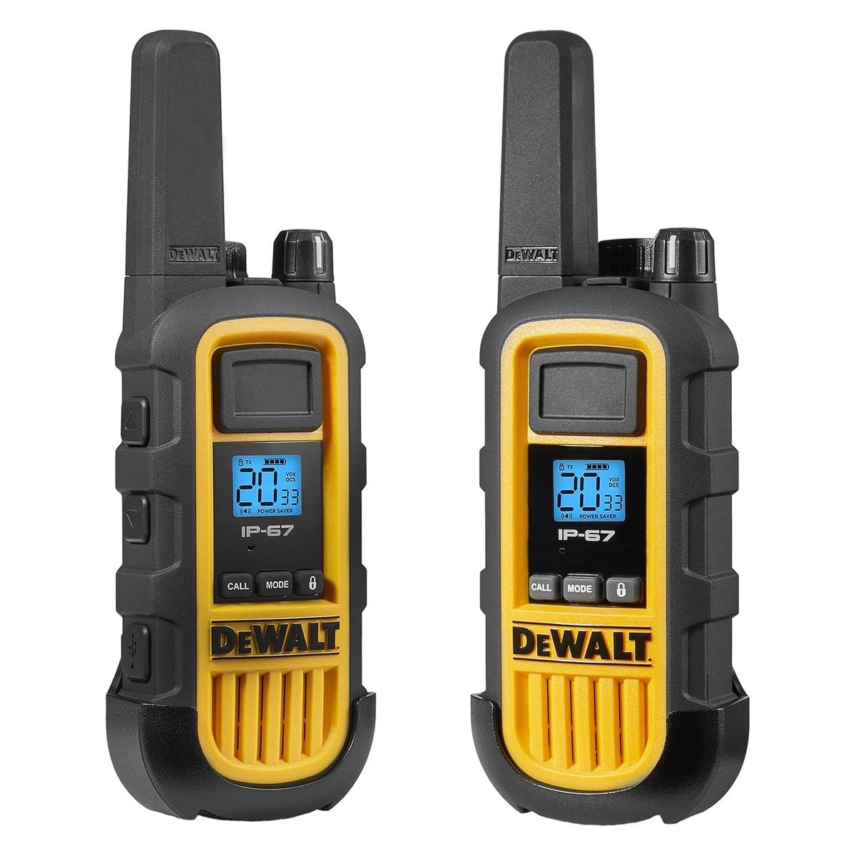 DeWalt DXFRS800-BCH6 2 Watt Heavy Duty Waterproof Shock Resistant Long Range Rechargeable Two-Way Radios with VOX (6 Pack with Gang Charger) - 3