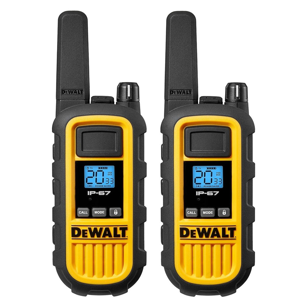 DeWalt DXFRS800-BCH6 2 Watt Heavy Duty Waterproof Shock Resistant Long Range Rechargeable Two-Way Radios with VOX (6 Pack with Gang Charger) - 9