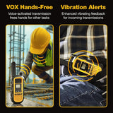 DeWalt DXFRS800-BCH6 2 Watt Heavy Duty Waterproof Shock Resistant Long Range Rechargeable Two-Way Radios with VOX (6 Pack with Gang Charger) - 19