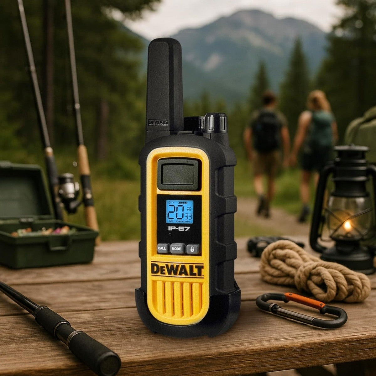 DeWalt DXFRS800-BCH6 2 Watt Heavy Duty Waterproof Shock Resistant Long Range Rechargeable Two-Way Radios with VOX (6 Pack with Gang Charger) - 21