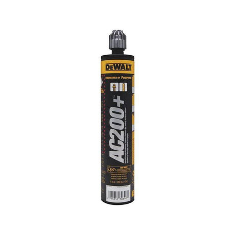 DeWalt PFC1271050 10 Oz AC200+ Acrylic Injection Adhesive Quik-Shot Cartridge