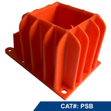 Deslauriers PSB Plastic Safety Guard Rail Base for Temporary OSHA Compliant Guardrails (12 Piece) - 4