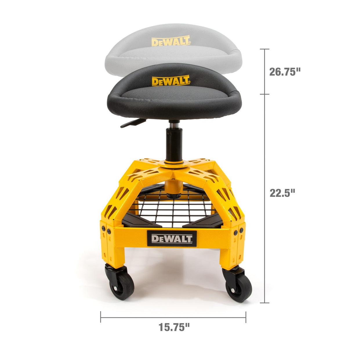 DXSTAH025 Adjustable Shop Stool with Casters - 7