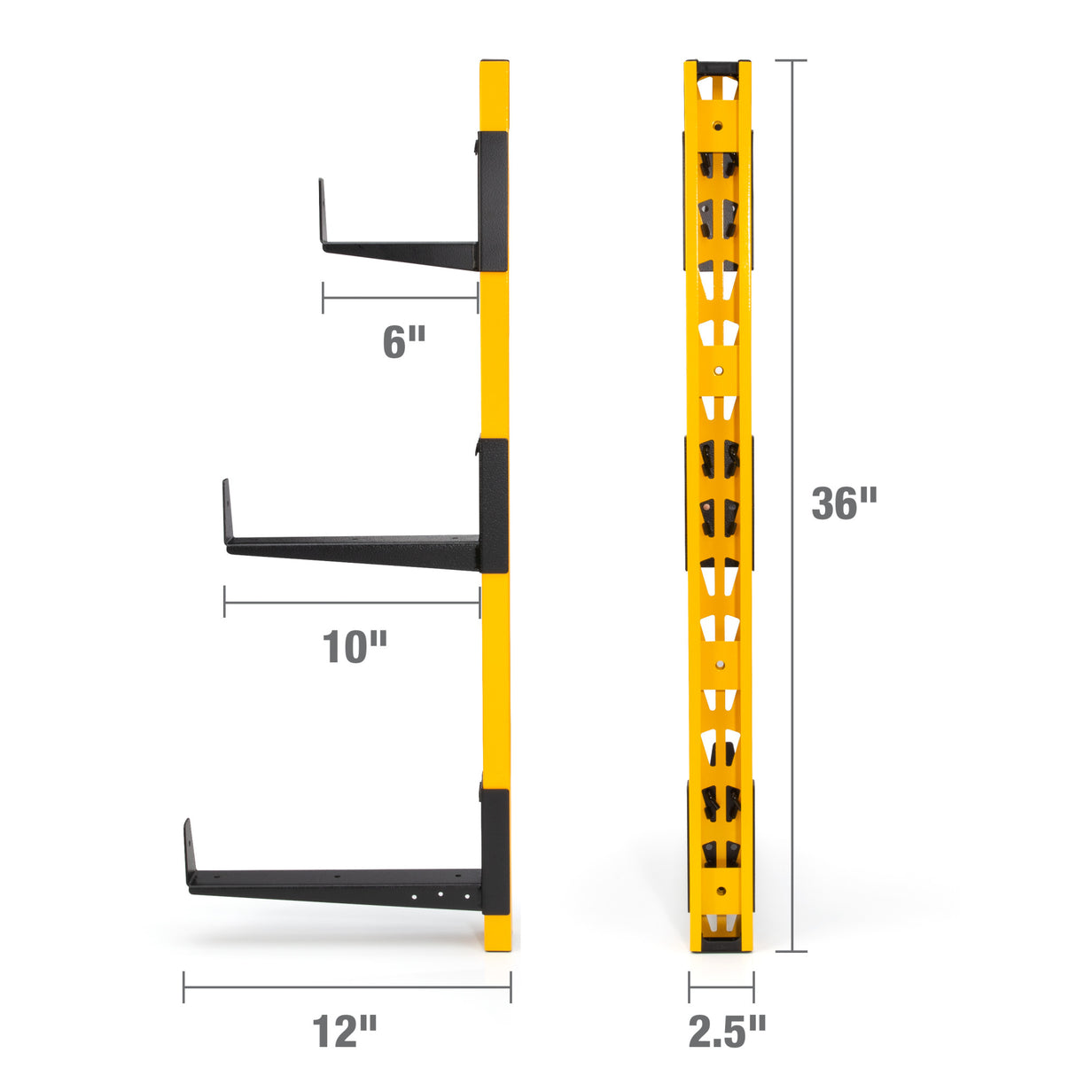 DeWalt 41589 DXSTACLR 3-Piece Wall Mount Cantilever Rack - 4