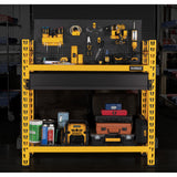 DeWalt 41631 DXST3000WB 2-Shelf Industrial 4-Foot Storage Rack Work Station Kit - 10