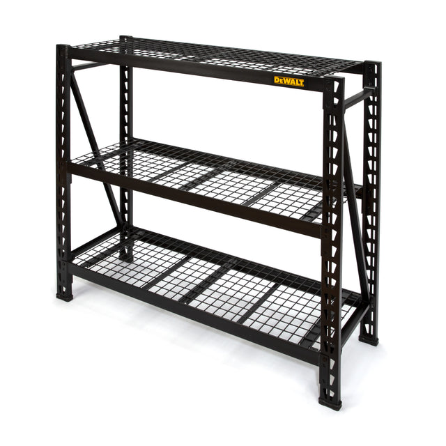 DeWalt 41659 DXST4500BLK-W 4-Foot Tall, Black Frame 3 Shelf Steel Wire Deck Industrial Storage Rack