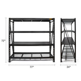 DeWalt 41660 DXST10000BLK 6-Foot Tall, Black Frame 4 Shelf Industrial Storage Rack - 8