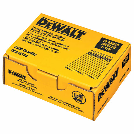 DeWalt DCA16150 1-1/2" Heavy Duty 20-Degree Angled Galavanized Finish Nails