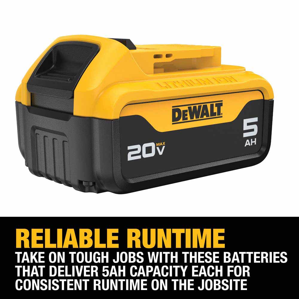 DeWalt DCB205-2C 20V MAX 5Ah Battery Kit - 3