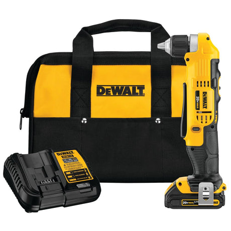 DeWalt DCD740C1 20V MAX Li-Ion Compact Right Angle Drill Kit (1.5 Ah)