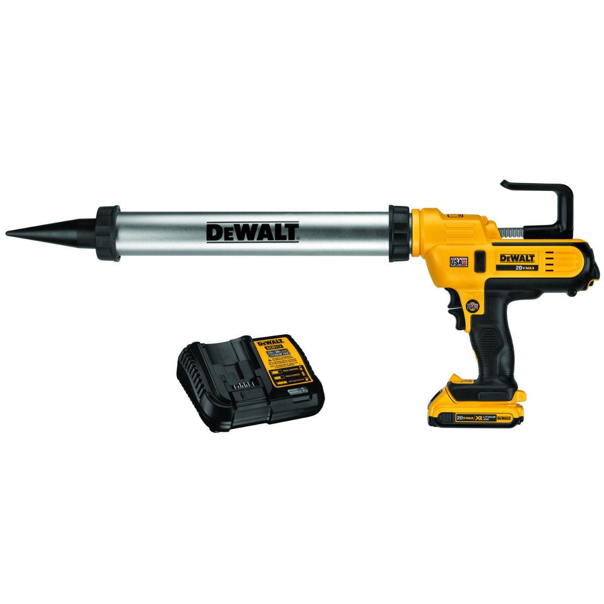 DeWalt DCE580D1 20V 600ml Sausage Adhesive Gun Kit