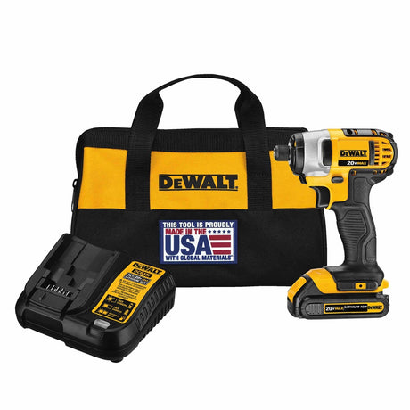 DeWalt DCF885C1 20V MAX Li-Ion 1/4" Hex Impact Driver Kit with Quick Release