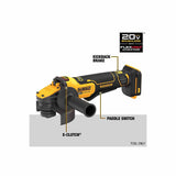 DeWalt DCG416B 20V MAX FLEXVOLT 4-1/2"-5" Paddle Switch Small Angle Grinder - 2