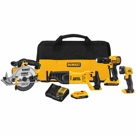 DeWalt DCK423D2 20V MAX 4-Tool Combo Kit (2.0 AH)