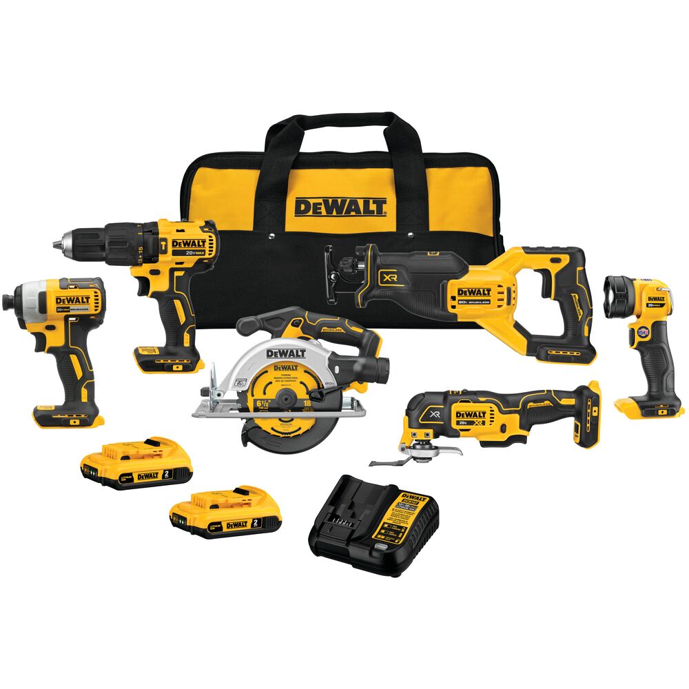 DeWalt DCK675D2 20V MAX* Brushless Cordless 6-Tool Combo Kit