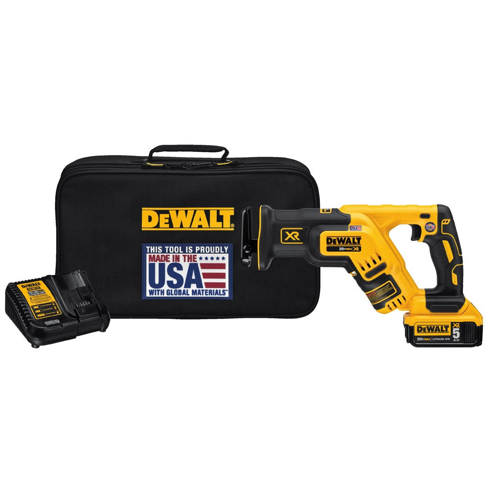 DeWalt DCS367P1 20V MAX XR Brushless Compact Reciprocating Saw Kit (5.0Ah)