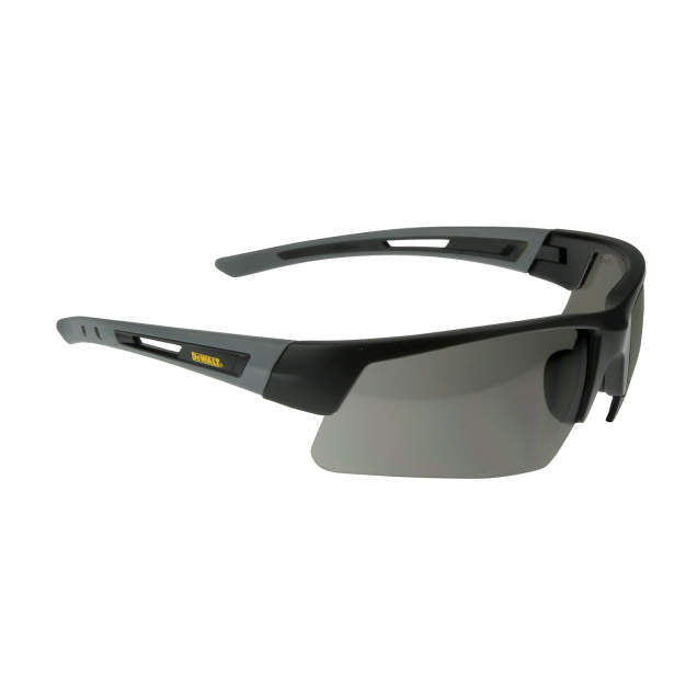 Dewalt DPG100-2D Crosscut Safety Glasses, Black Frame, Smoke Lens