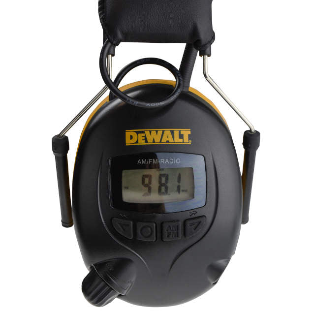 Dewalt DPG15 Digital AM/FM Hearing Protector, Black/Yellow - 3