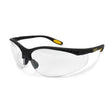 Dewalt DPG59-115D Reinforcer RX Glasses, Black Frame, Clear Lens, 1.5 Diopter