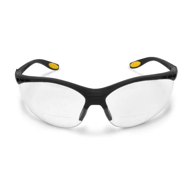 Dewalt DPG59-120D Reinforcer RX Glasses, Black Frame, Clear Lens, 2.0 Diopter - 3