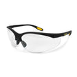 Dewalt DPG59-125D Reinforcer RX Glasses, Black Frame, Clear Lens, 2.5 Diopter