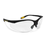 Dewalt DPG59-125D Reinforcer RX Glasses, Black Frame, Clear Lens, 2.5 Diopter - 2