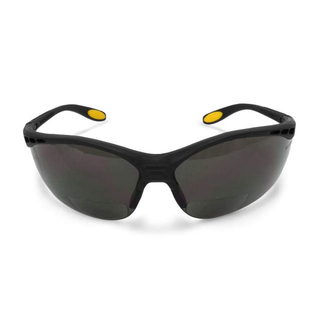 Dewalt DPG59-225D Reinforcer RX Glasses, Black Frame, Smoke Lens, 2.5 Diopter - 3