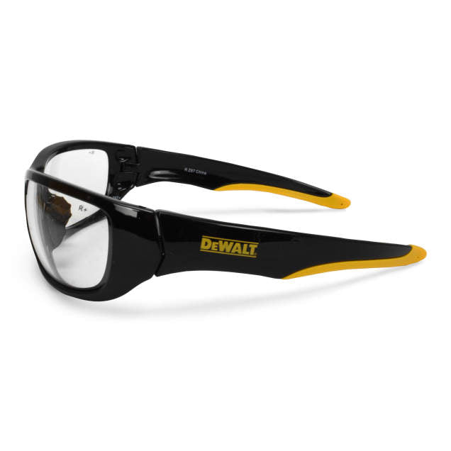 Dewalt DPG94-1D DPG94 Dominator Safety Glass - Black/Yellow Frame - Clear Lens - 4