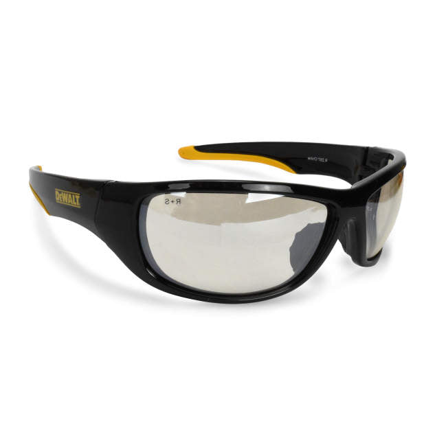 Dewalt DPG94-9D Dominator Safety Glasses, Black / Yellow Frame, I/O Lens