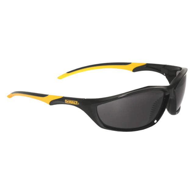 Dewalt DPG96-2D Router Safety Glasses, Black/Yellow Frame, Smoke Lens