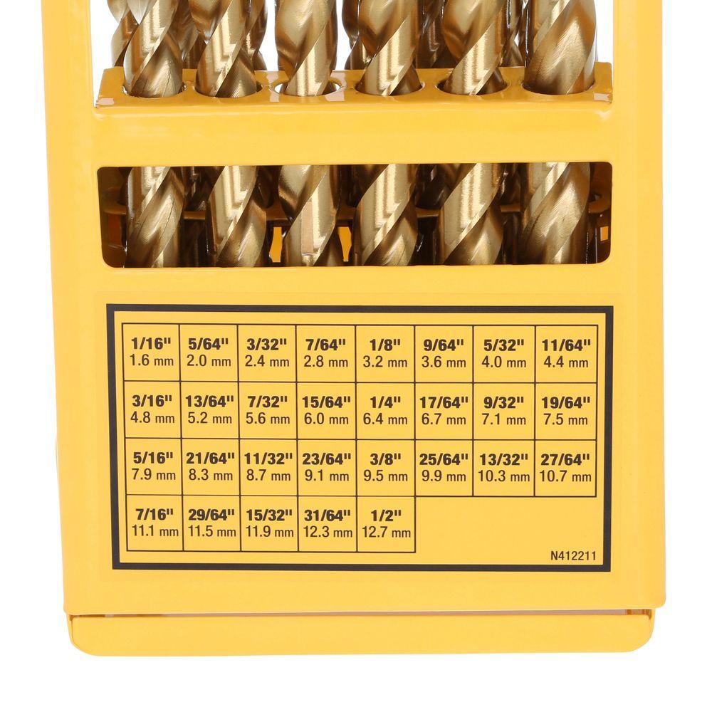 DeWalt DW1969 29-Piece Pilot Point Drill Bit Set Metal Index - 5