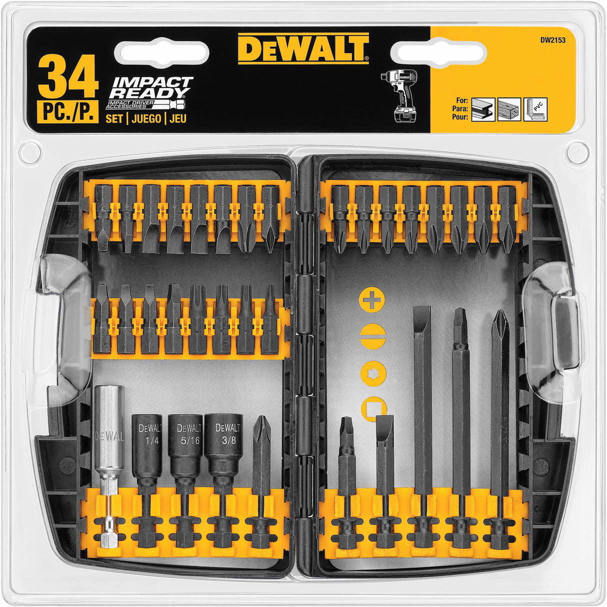 DeWalt DW2153 34 Piece Impact Ready Screwdriver Set - 2