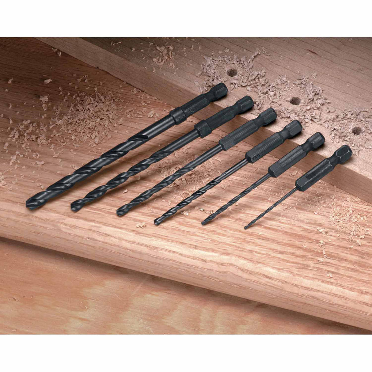 DeWalt DW2551 6 Piece Hex Shank Drill Bit Set - 2